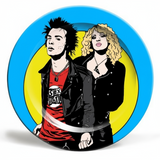 Sid & Nancy 6" Ceramic Plate - Bite Your Granny x Art Wow | Punk Rock Wall Art or Trinket Dish