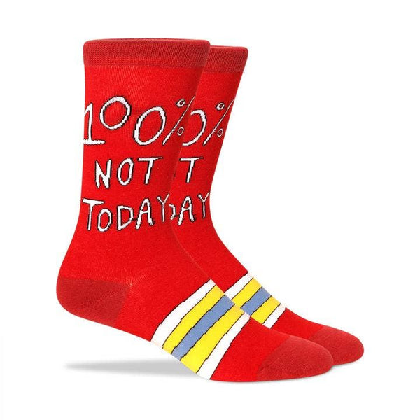 100% Not today socks
