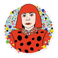 Yayoi Kusama Inspired Vinyl Sticker