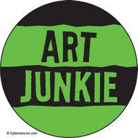 Art Junkie lapel badge