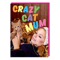 Crazy Cat Mum Card