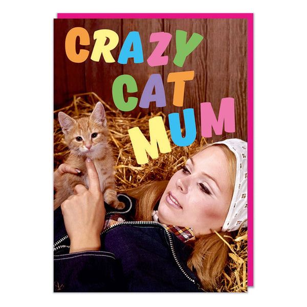 Crazy Cat Mum Card