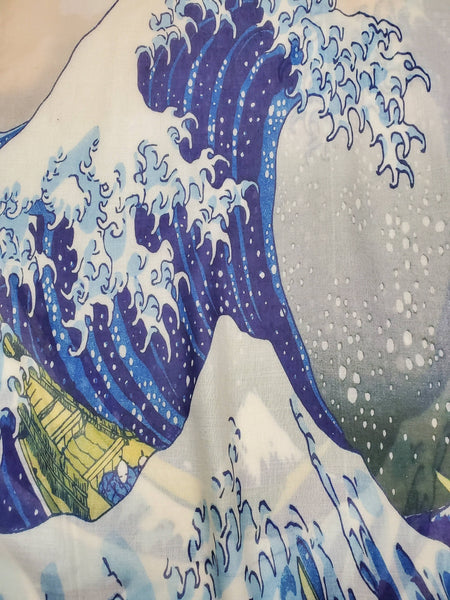 Hokusai's Great Wave Silk Scarf
