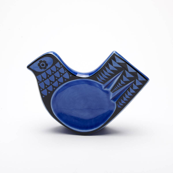 Magpie x Hornsea small ceramic blue bird shaped dish