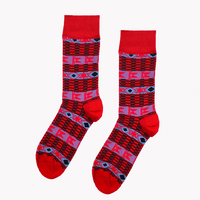 Tribal Red socks by Afropop 