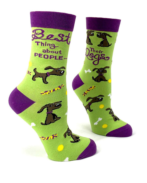 Best Thing About People...Their Dogs Women's Crew Socks