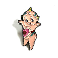 Cute Tattoo Kewpie Doll Inspired Enamel Pin