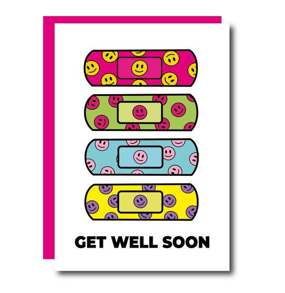 Get Well Soon Smileys Greeting Card