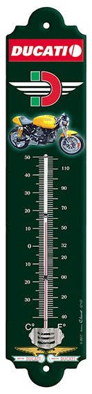 DUCATI metal wall thermometer