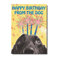 Happy Birthday From The Dog Card