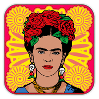 Fierce Like Frida coaster by Bite Your Granny x Art Wow
