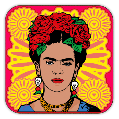 Fierce Like Frida coaster by Bite Your Granny x Art Wow