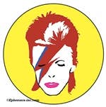 David Bowie badge