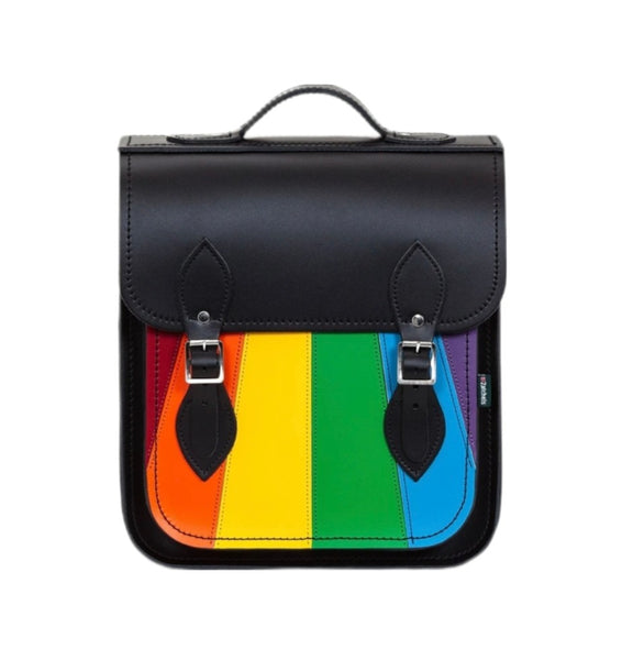 coloured leather backpacks uk Handmade black leather backpack