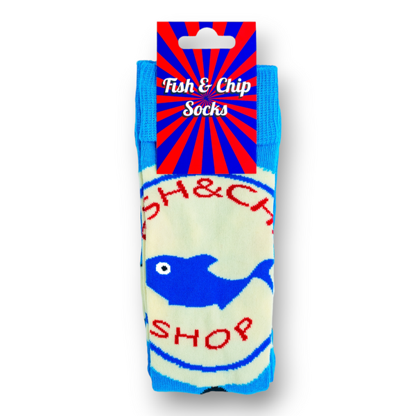 Fish and chips socks - fish & chip shop open – Polyestersaltburn