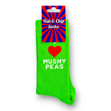Fish and chips socks - I love mushy peas