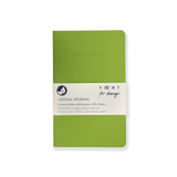 Recycled Leather Medium Journal - green
