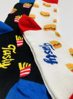 Burger novelty socks 2 pair gift set