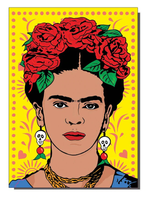 Frida Kahlo Roses Greeting Card