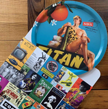 Titan Oranges Vintage Advertising tray in funky kitsch packaging