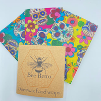 Beeswax Food Wrap - Novelty Collection - Mixed Pack of Three Wraps