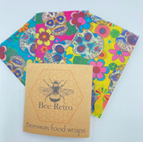 Beeswax Food Wrap - Novelty Collection - Mixed Pack of Three Wraps