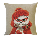 Fashionista Cat cushion