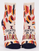 I Identify As A Badass socks