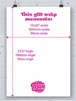 Donut Gift Wrap - pack of 2 sheets folded