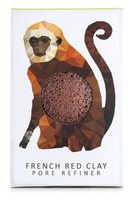 Konjac Mini Pore Refiner Rainforest Monkey With French Red Clay