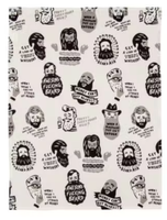 Awesome F*cking Beard tea towel