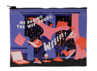 Wee Hours Zipper Pouch by Blue Q