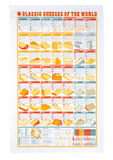 Cheeses of the World tea towel by Stuart Gardiner Design