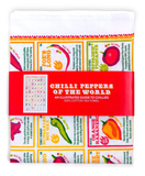 Chilli Peppers of the World  tea towel by Stuart Gardiner Design