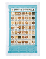 Breads of The World tea towel by Stuart Gardiner Design