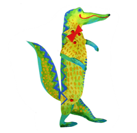 Cut Out and make Alligator puppet