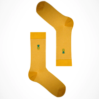 Pineapple socks - two pairs of novelty socks in a gift box