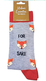 For Fox Sake novelty crew socks