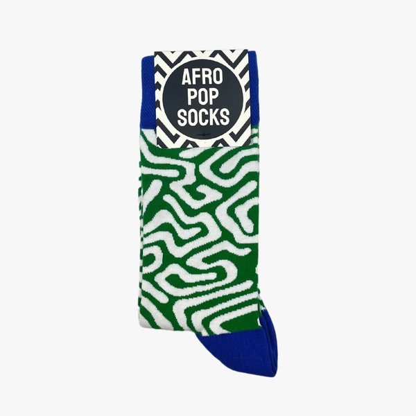 Roots Green socks by Afropop
