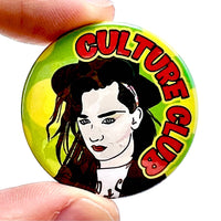 Boy George Culture Club 1980s Inspired Button Pin Badge