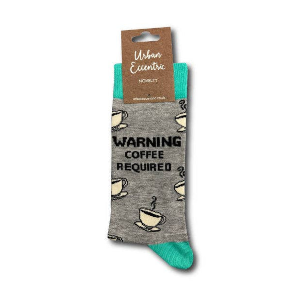 Warning Coffee Required Socks