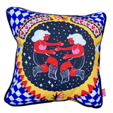 Colourful zodiac cushion cover