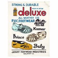 Deluxe PVC Footwear vintage advertising tea towel
