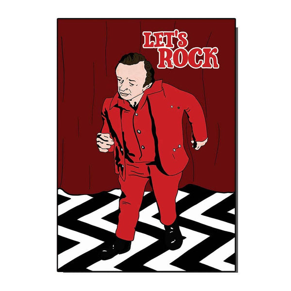 Let's Rock Twin Peaks Film Inspired greeting Card