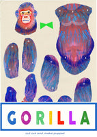 Cut Out and make Gorilla  puppet