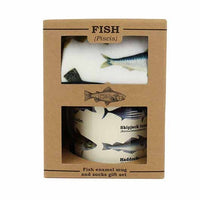 Fish Mug & Sock gift set