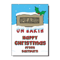 Pease On Earth Saltburn Christmas Card
