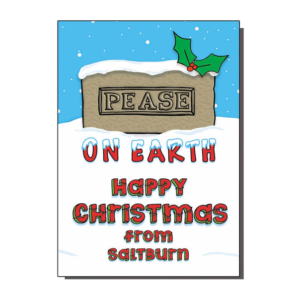 Pease On Earth Saltburn Christmas Card