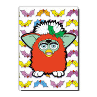 90s Furby Toy Inspired Christmas Card