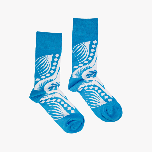 Dashiki Blue socks by Afropop